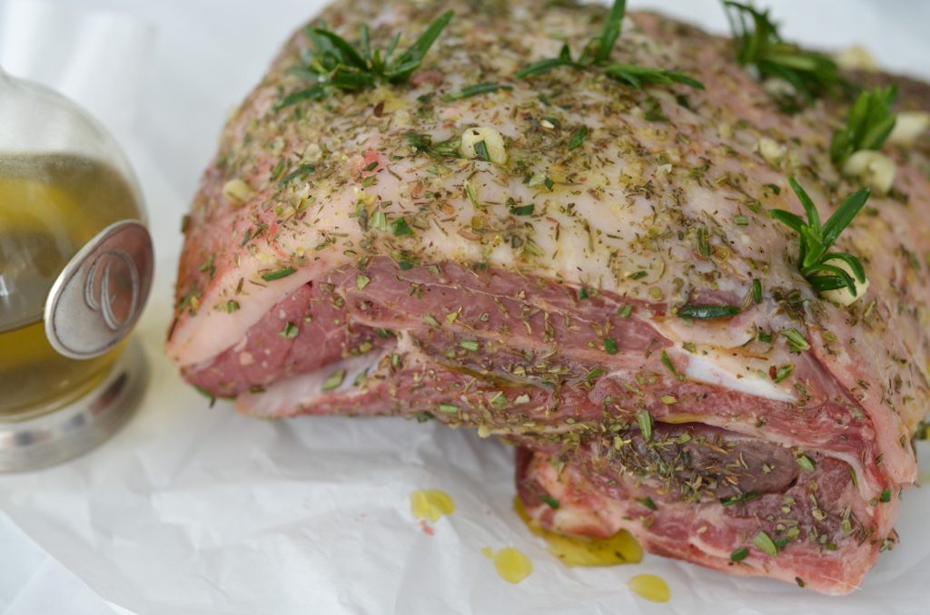 lamb roast shoulder marinated