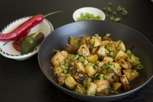 Spicy Garlic Roast Potatoes (Batata Hara)