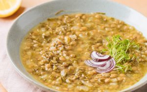 spinach and lentil soup